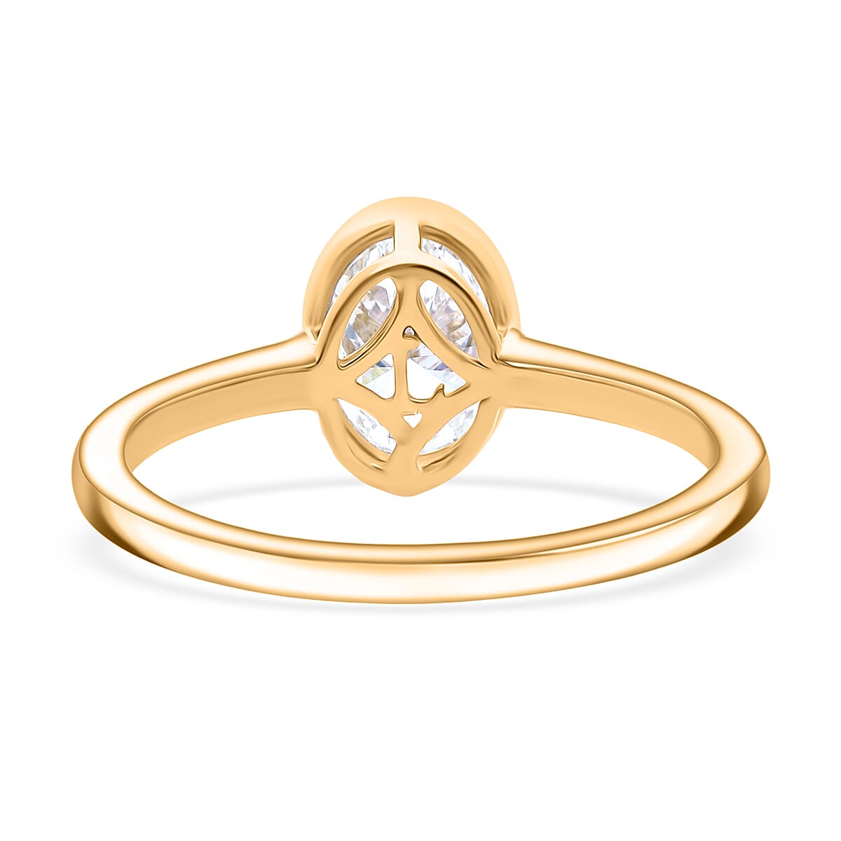 Luxuriant Lab Grown Diamond (SI/GH) Ring in Sterling Silver 1.00 Ct.