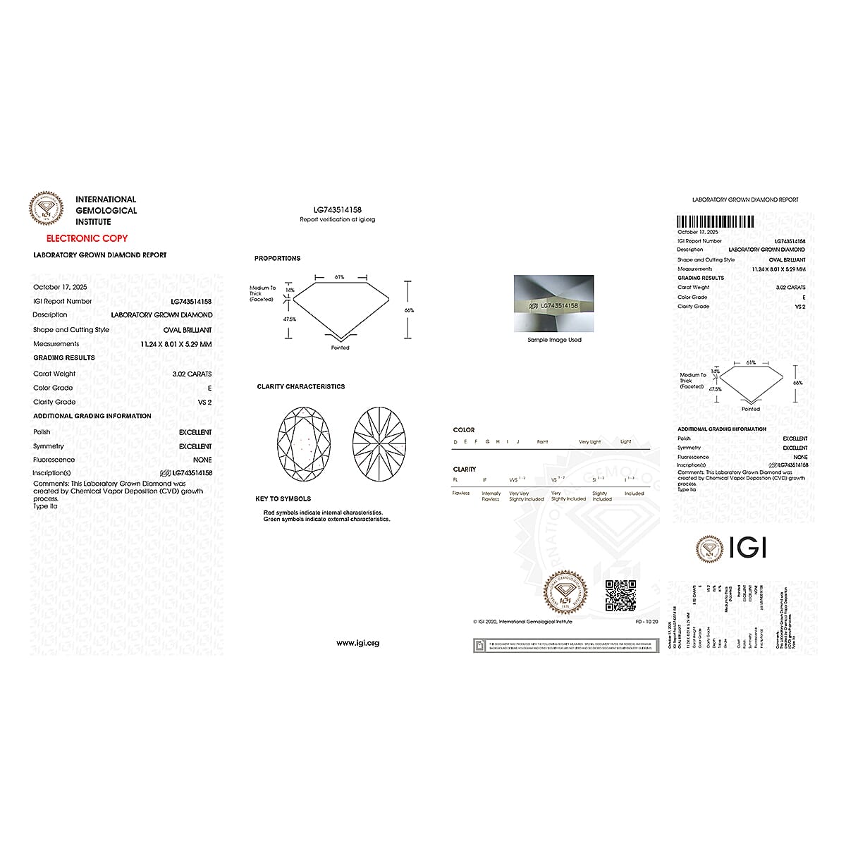 Luxuriant 950 Platinum VS Lab Grown Diamond EF, VS 3 Stone Diamond Ring, Platinum Wt.5.5 Gms  4.020  Ct.