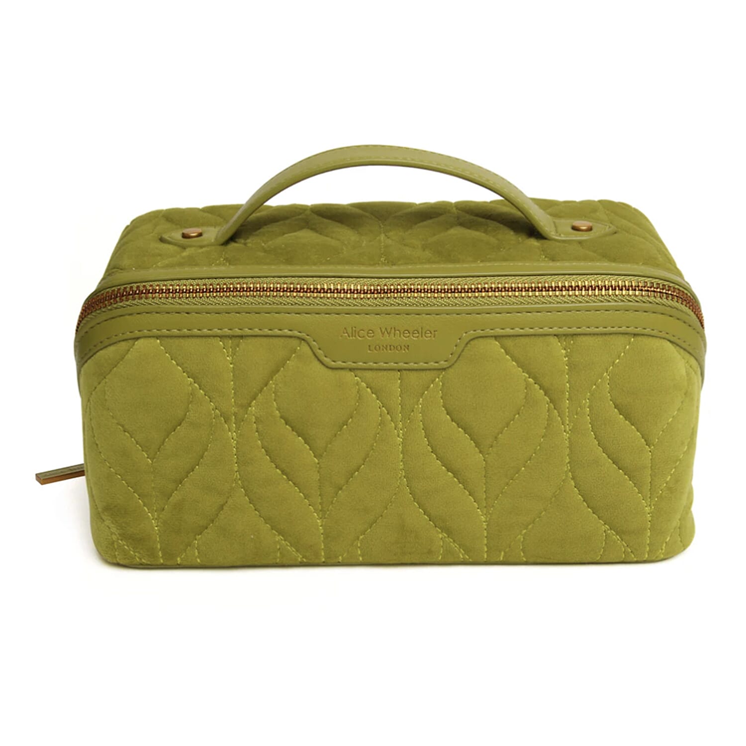 TJC Special Vegan Leather Cosmetic and Toiletry Bag - Lime