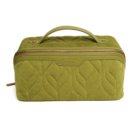 TJC Special Vegan Leather Cosmetic and Toiletry Bag - Lime