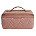 Alice Wheeler London Luxury Velvet Quilted Vanity Bag - Fig