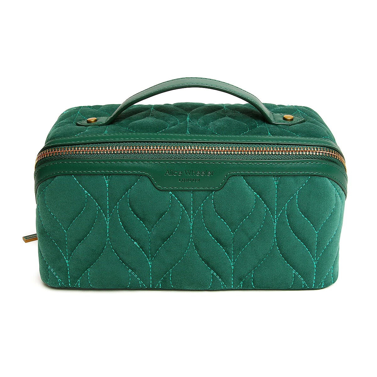 TJC Special Vegan Leather Cosmetic and Toiletry Bag - Teal