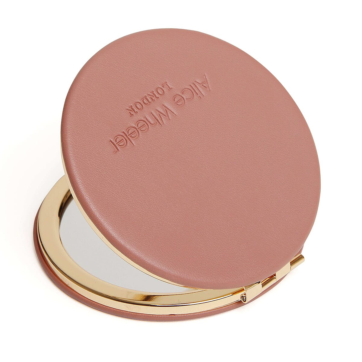 Alice Wheeler London Round Compact Mirror - Pink