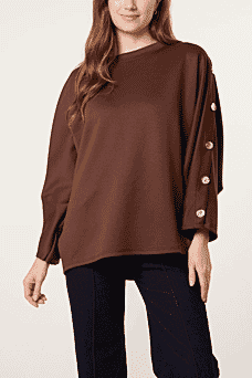 https://tjcuk.sirv.com/Products/83/6/8367892/Misumi-Button-Detail-Sweatshirt-One-Size-8-18-Chocolate_8367892.jpg?w=342&h=342