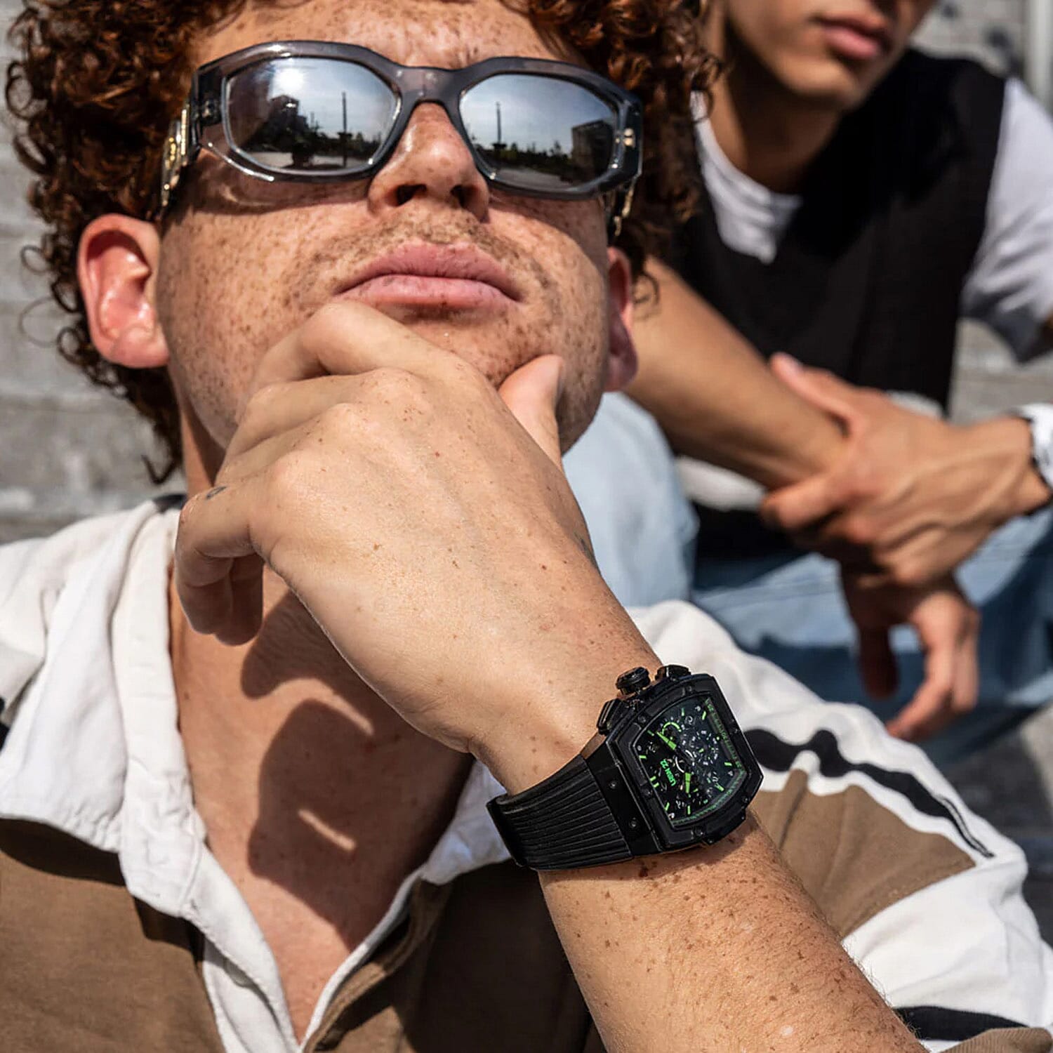 Japanese Mens Watch in Stainless Steel - Black