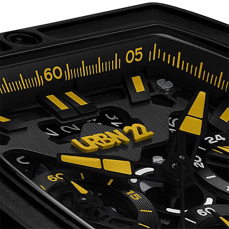 Japanese Mens Watch in Stainless Steel - Black