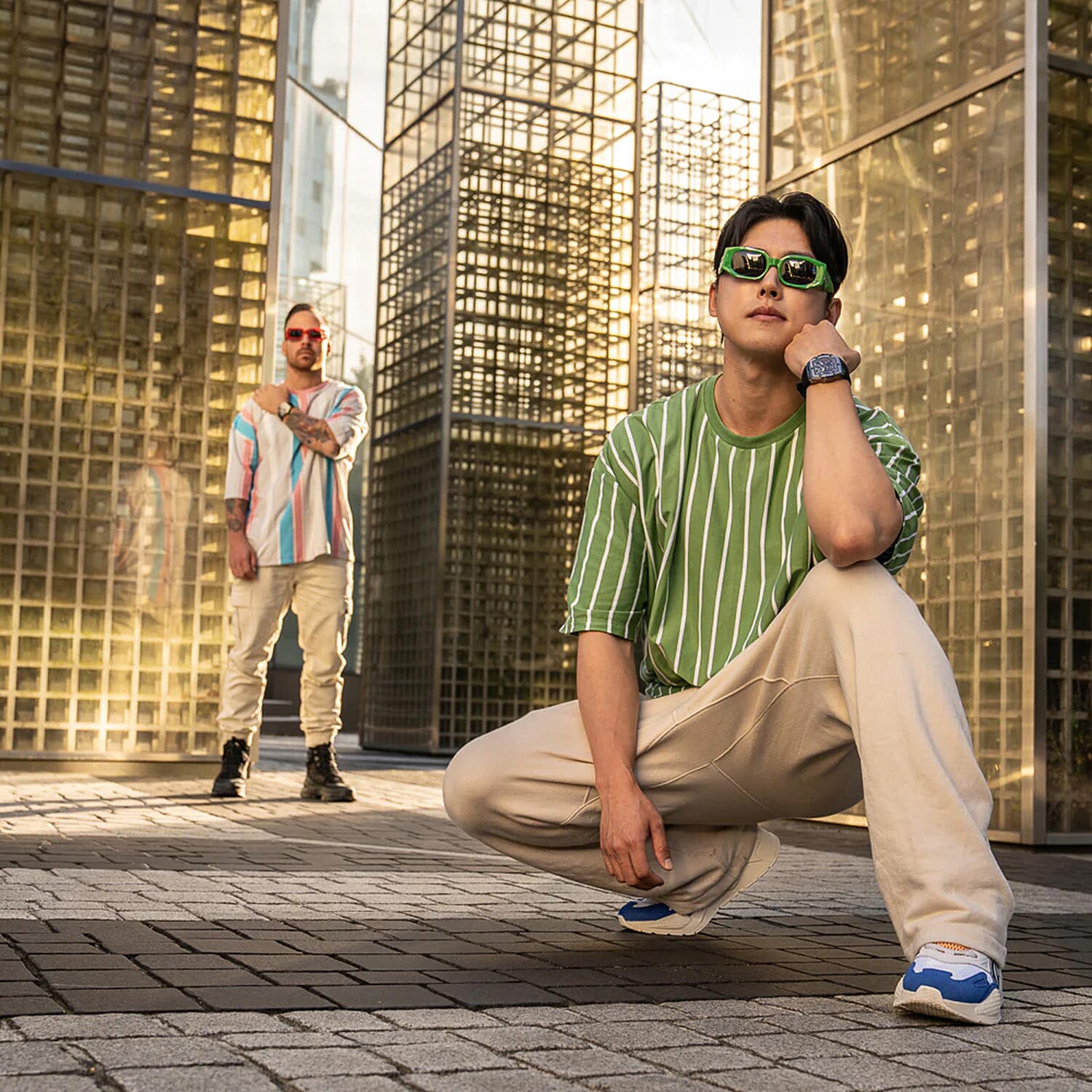 Japanese Mens Watch in Stainless Steel - Black