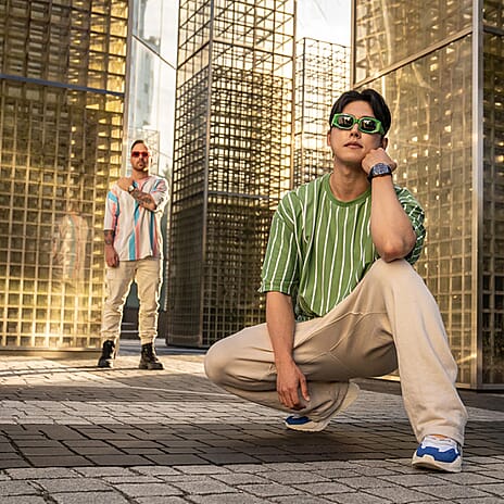 Japanese Mens Watch in Stainless Steel - Black