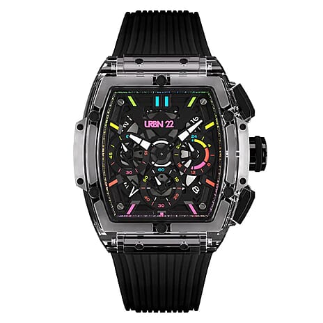 Japanese Mens Watch in Stainless Steel - Black