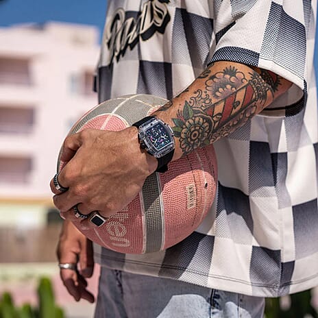 Japanese Mens Watch in Stainless Steel - Black