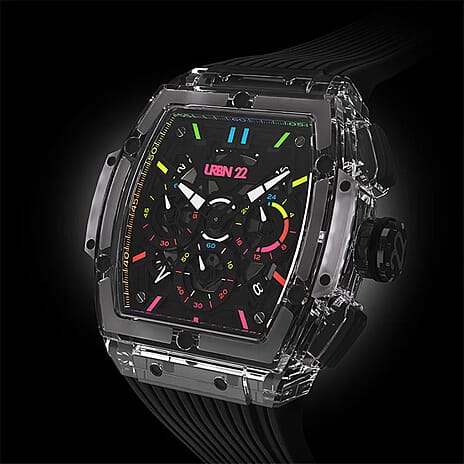 Japanese Mens Watch in Stainless Steel - Black