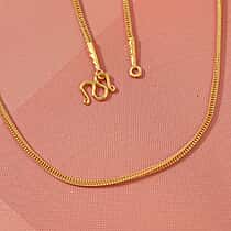 Live From Sri Lanka Deal- 22K Yellow Gold ( 91.6% Purity) Necklace (Size 18)