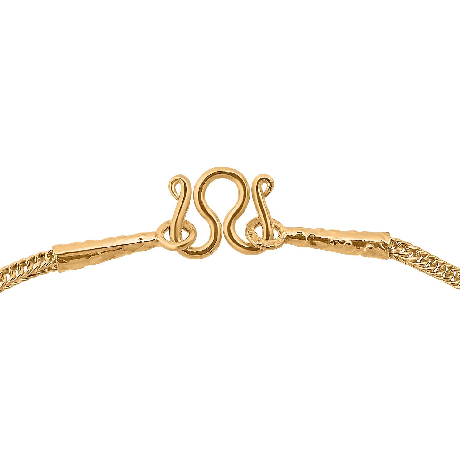 23K Yellow Gold Chain (Size 17.5) with Fancy Clasp