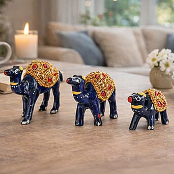 https://tjcuk.sirv.com/Products/83/6/8369595/LIVMORE-Set-of-3-Beaded-Resin-Camel-5-to-8cm-Navy-Gold_8369595_1.jpg?w=342&h=342