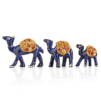 https://tjcuk.sirv.com/Products/83/6/8369595/LIVMORE-Set-of-3-Beaded-Resin-Camel-5-to-8cm-Navy-Gold_8369595_2.jpg?w=342&h=342