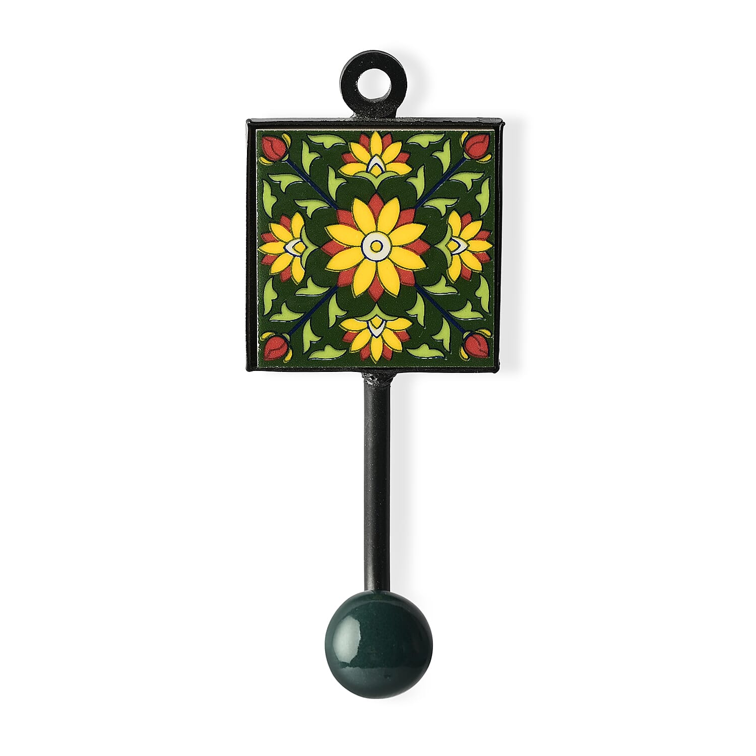 LIVMORE Set of 6 Ceramic Hanger (5.08 x 5.08 Cm) - Multicolour