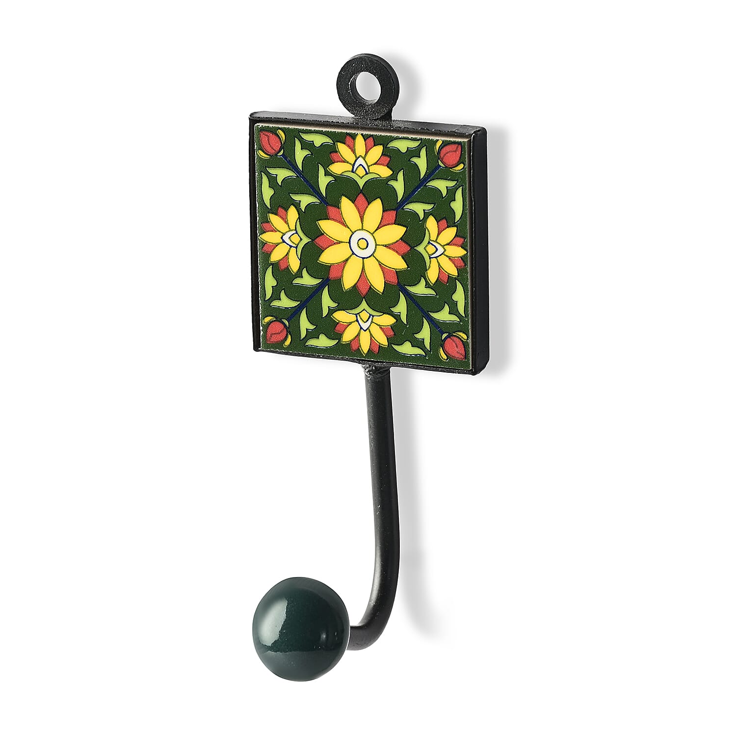LIVMORE Set of 6 Ceramic Hanger (5.08 x 5.08 Cm) - Multicolour