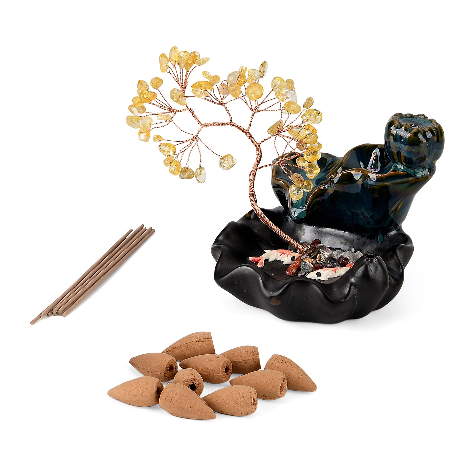 LIVMORE Decorative Tree (Size - One Size) - Yellow & Black