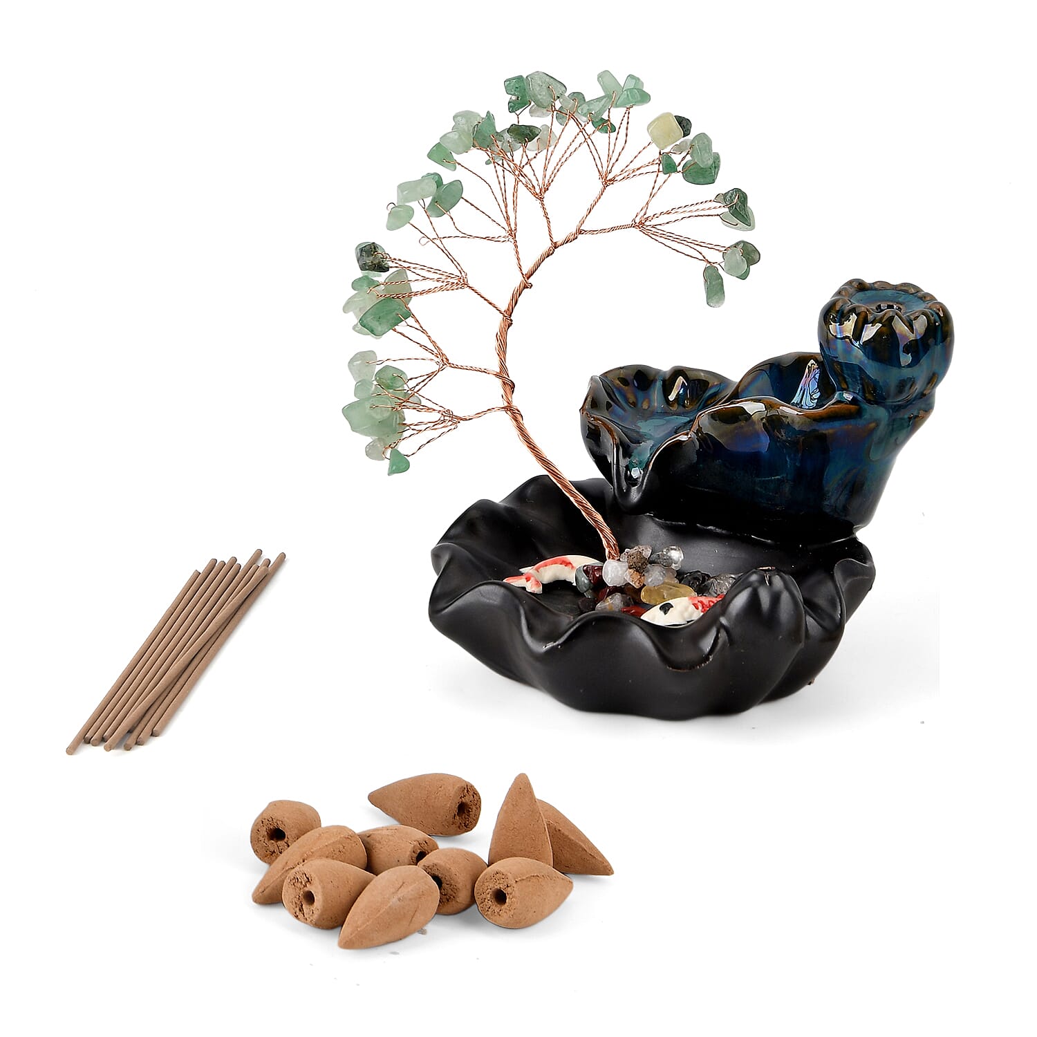 LIVMORE Decorative Tree (Size - One Size) - Green - Black