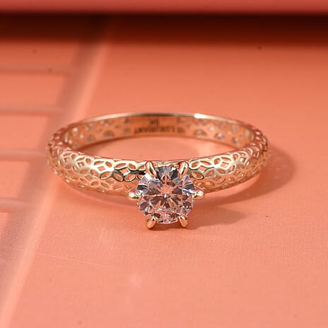 Luxuriant 9K Yellow Gold Lab Grown Diamond (SI-GH) Ring 0.50 Ct.