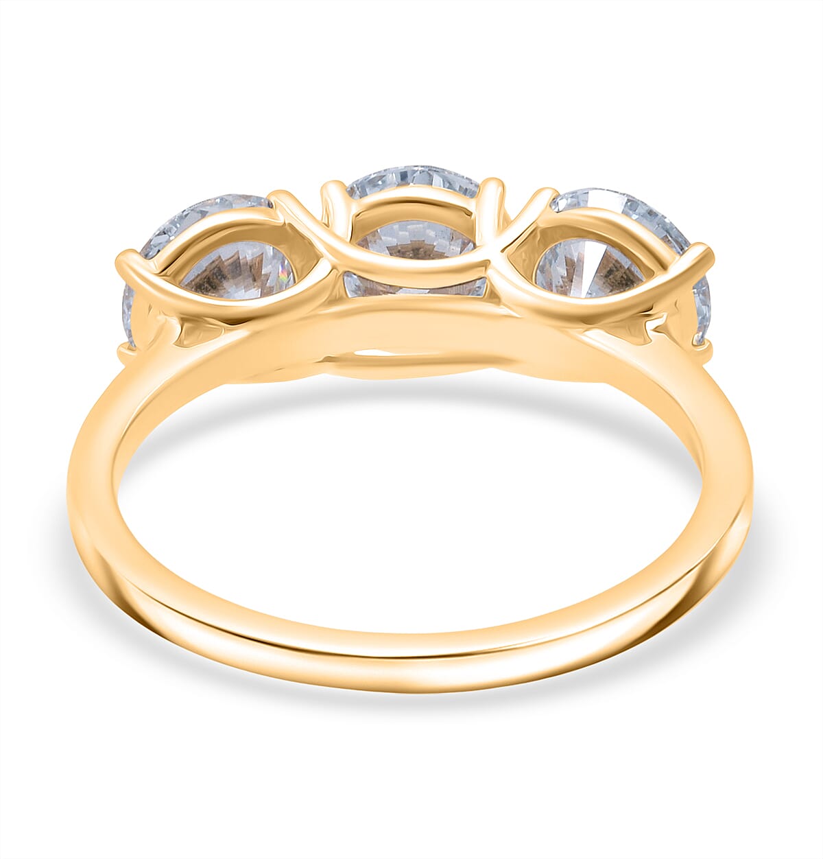 Luxuriant 18K Yellow Gold IGI Certified Lab Grown Diamond (VS-EF) Ring 3.00 Ct, Gold Wt. 3.00 Gms.