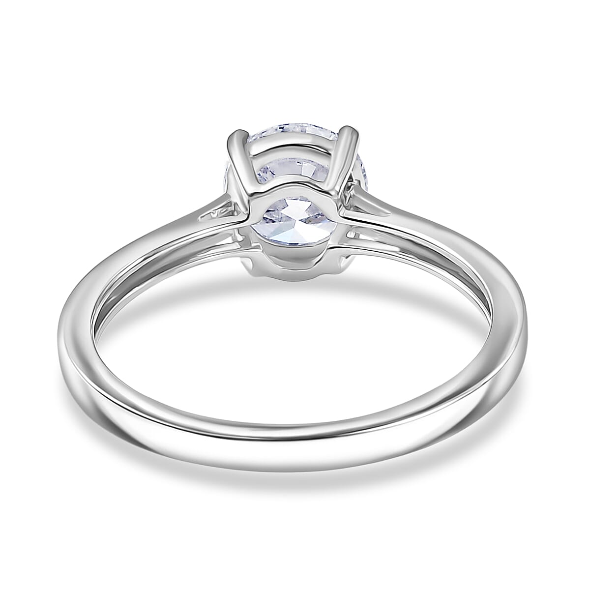 Luxuriant 9K White Gold SGL Certified Lab Grown Diamond (SI-GH) Solitaire Ring 1.04 Ct.
