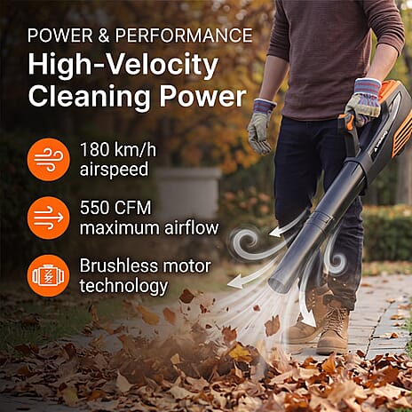 Yard Force LB G18 40V Cordless Leaf Blower with Battery - Charger