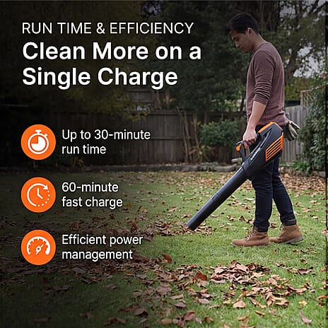 Yard Force LB G18 40V Cordless Leaf Blower with Battery - Charger