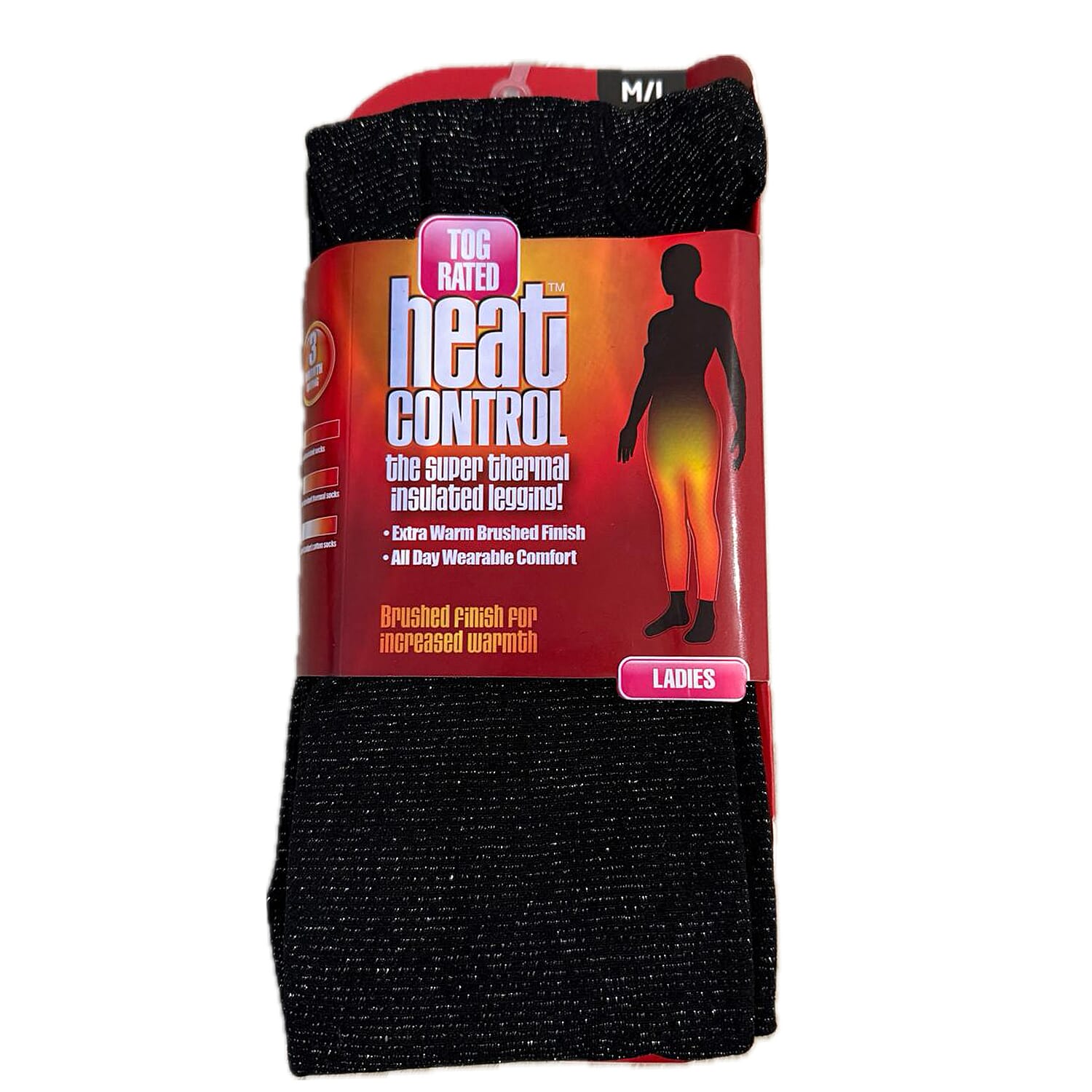 Ladies Lurex Thermal Legging (Size - M-L) - Black