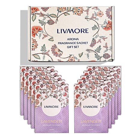 Livmore 10-Pack Lavender Fragrance Scented Sachets - 20g