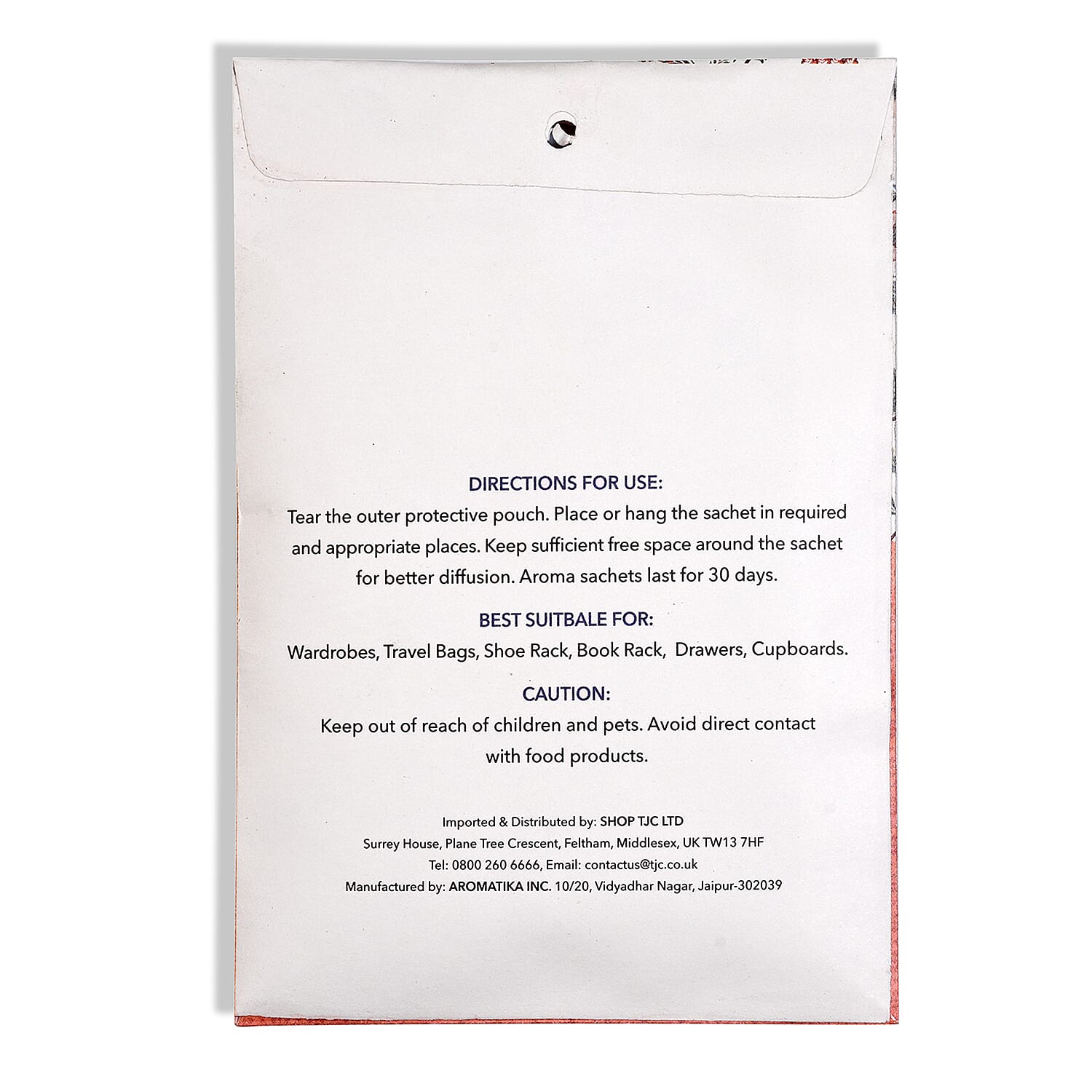 Livmore 10-Pack Oudh & Sandalwood Aroma Fragrance Scented Sachets - 20g