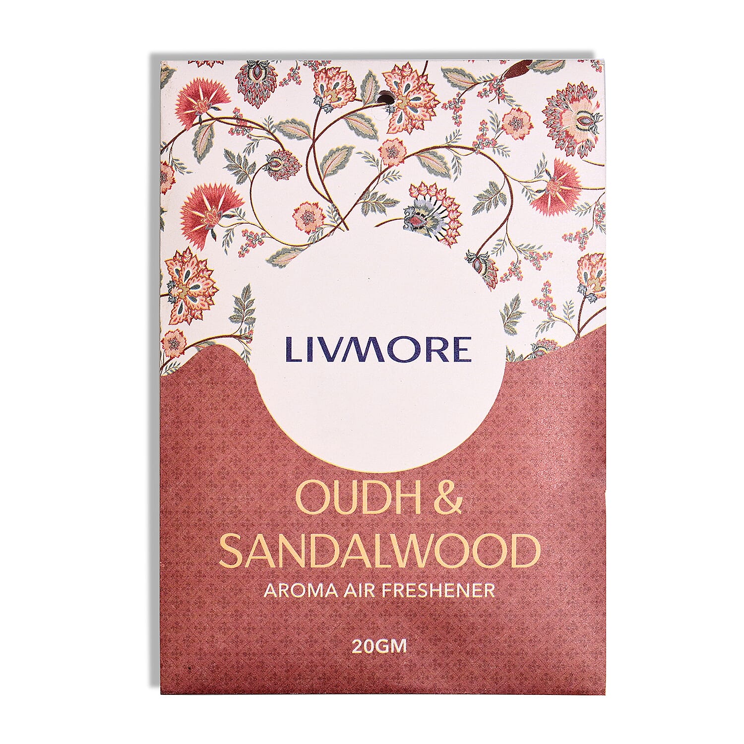 Livmore 10-Pack Oudh & Sandalwood Aroma Fragrance Scented Sachets - 20g