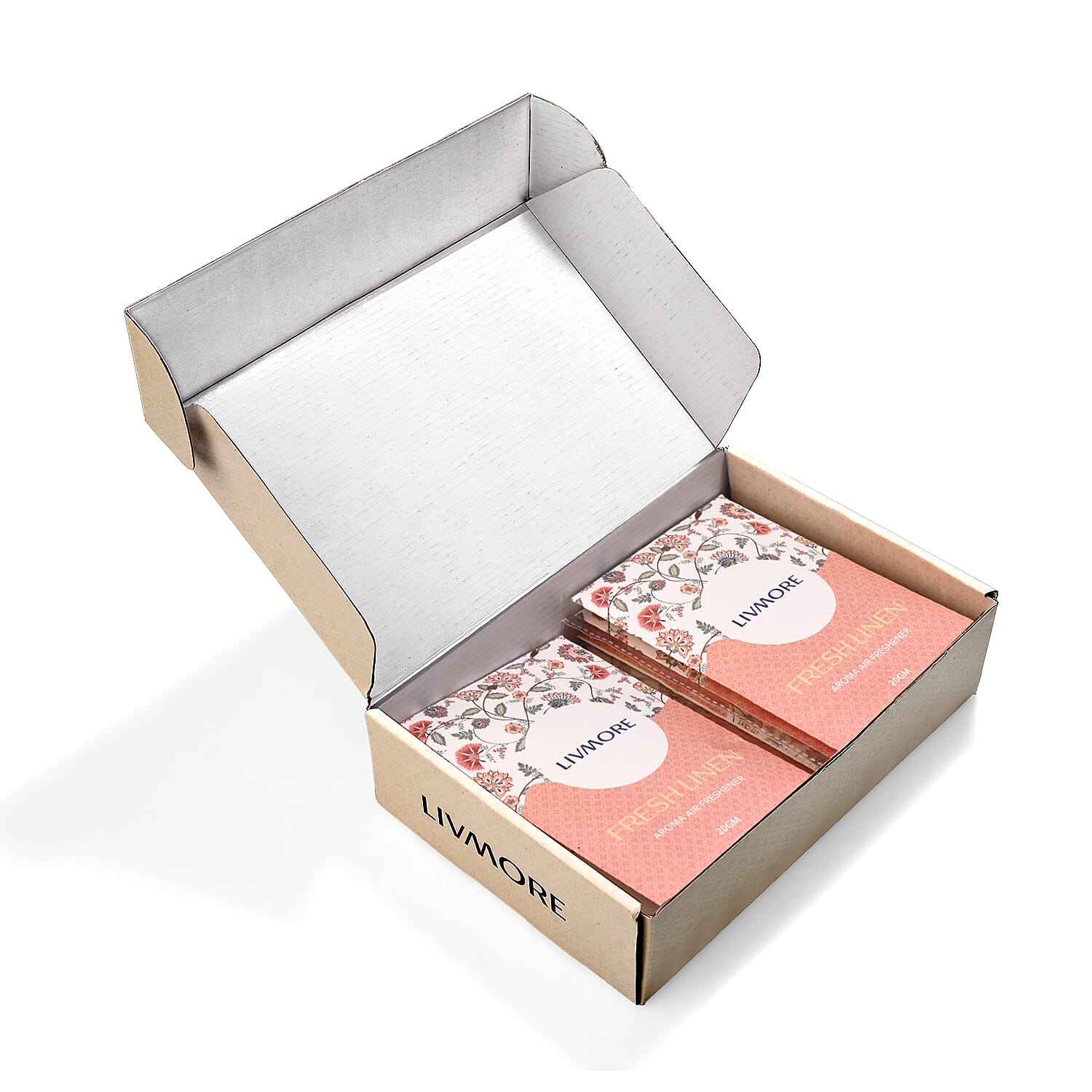 Livmore 10-Pack Fresh Linen Scented Fragrance Sachets - 20g