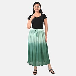 La Marey Rayon Crepe Patterned Skirt