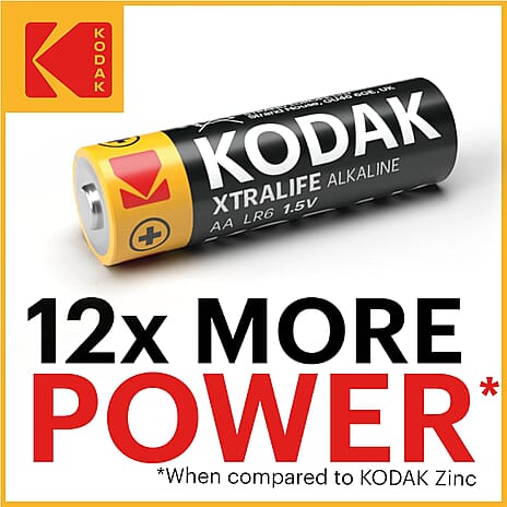 Kodak AA Batteries - Pack of 10 - Black