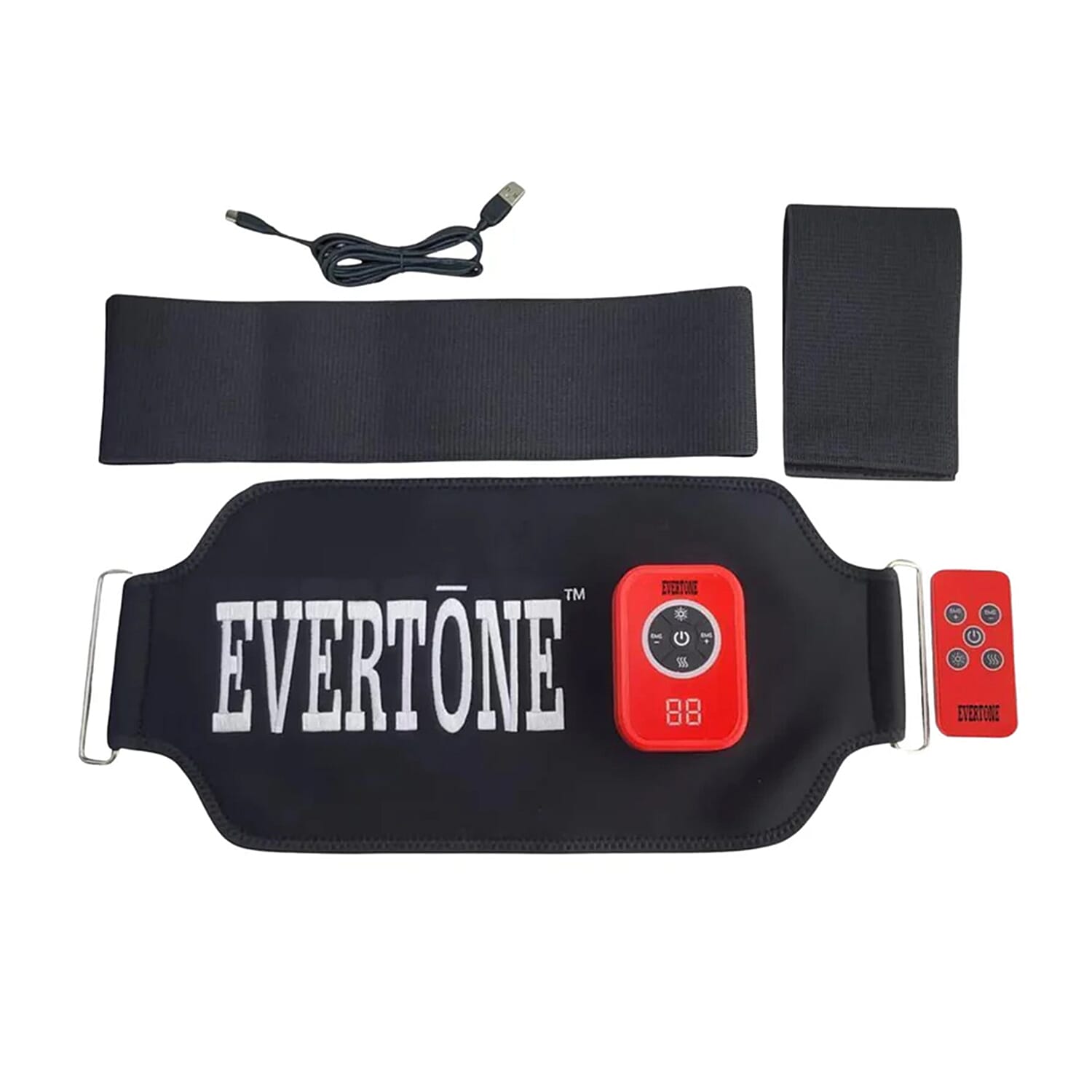 THE ULTIMATE FITNESS & TONING DEVICE - Evertone 3 in 1 Tone and Tight Belt With Red & Infra Red Light, EMS & Heat Therapy Theraputic Device