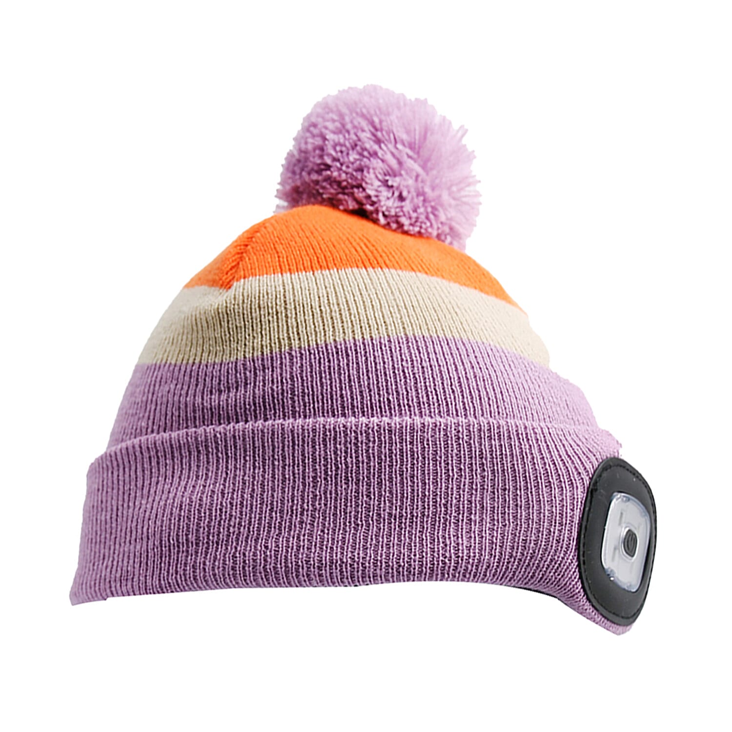 Heat Machine Kids-Children Winter Multipurpose Rechargeable LED Beanie Hat - Lilac