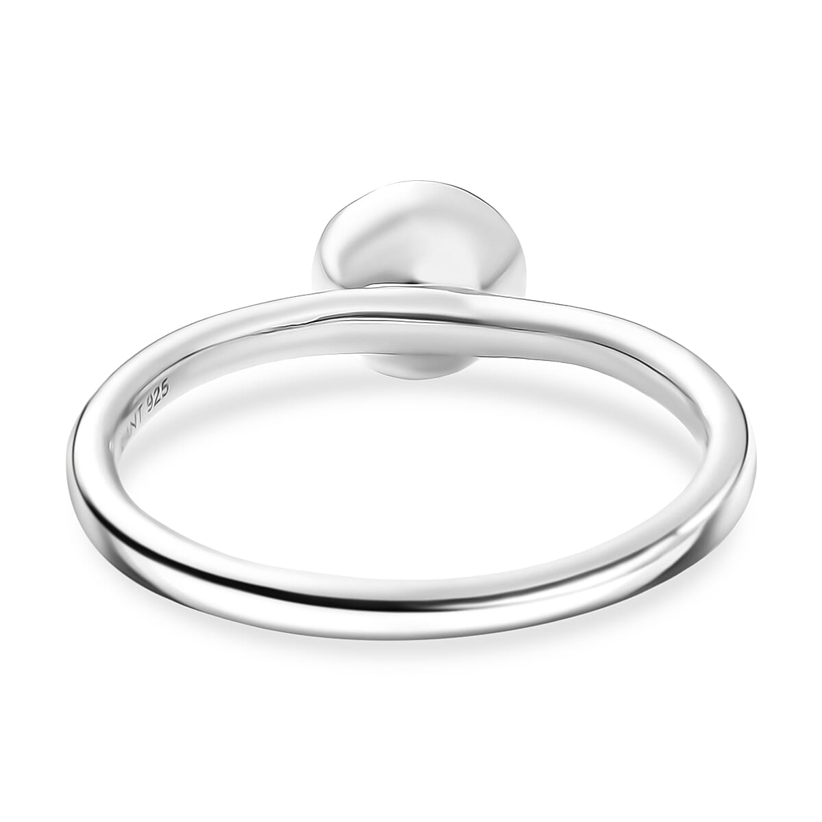 Luxuriant Lab Grown Diamond (SI-G-H) Solitaire Diamond Ring in Rhodium Overlay Sterling Silver