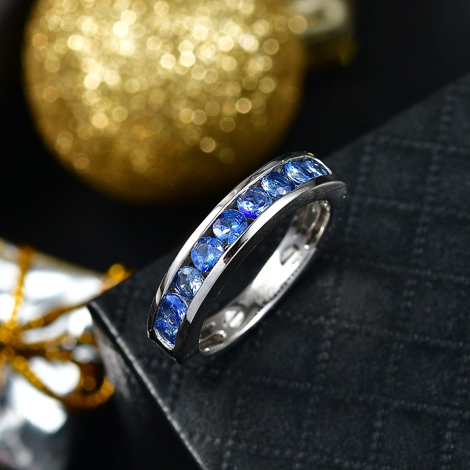 Live From Sri Lanka Deal- Rhapsody 950 Platinum AAAA Ceylon Sapphire Ring 1.40 Ct, Platinum Wt. 6.00 Gms.