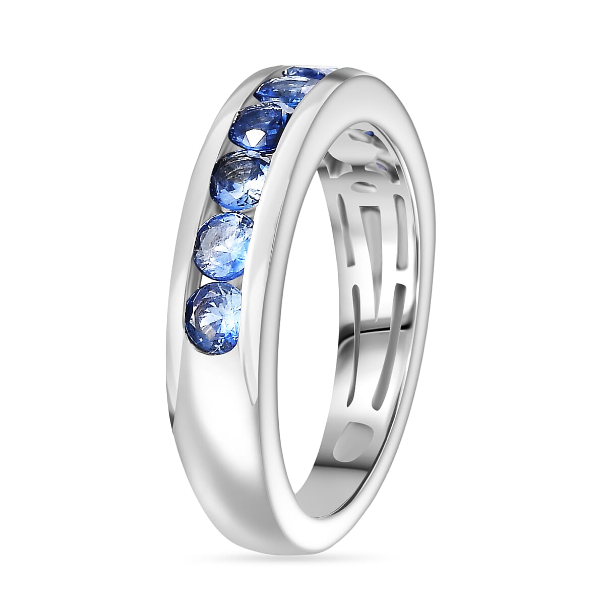 Live From Sri Lanka Deal- Rhapsody 950 Platinum AAAA Ceylon Sapphire Ring 1.40 Ct, Platinum Wt. 6.00 Gms.