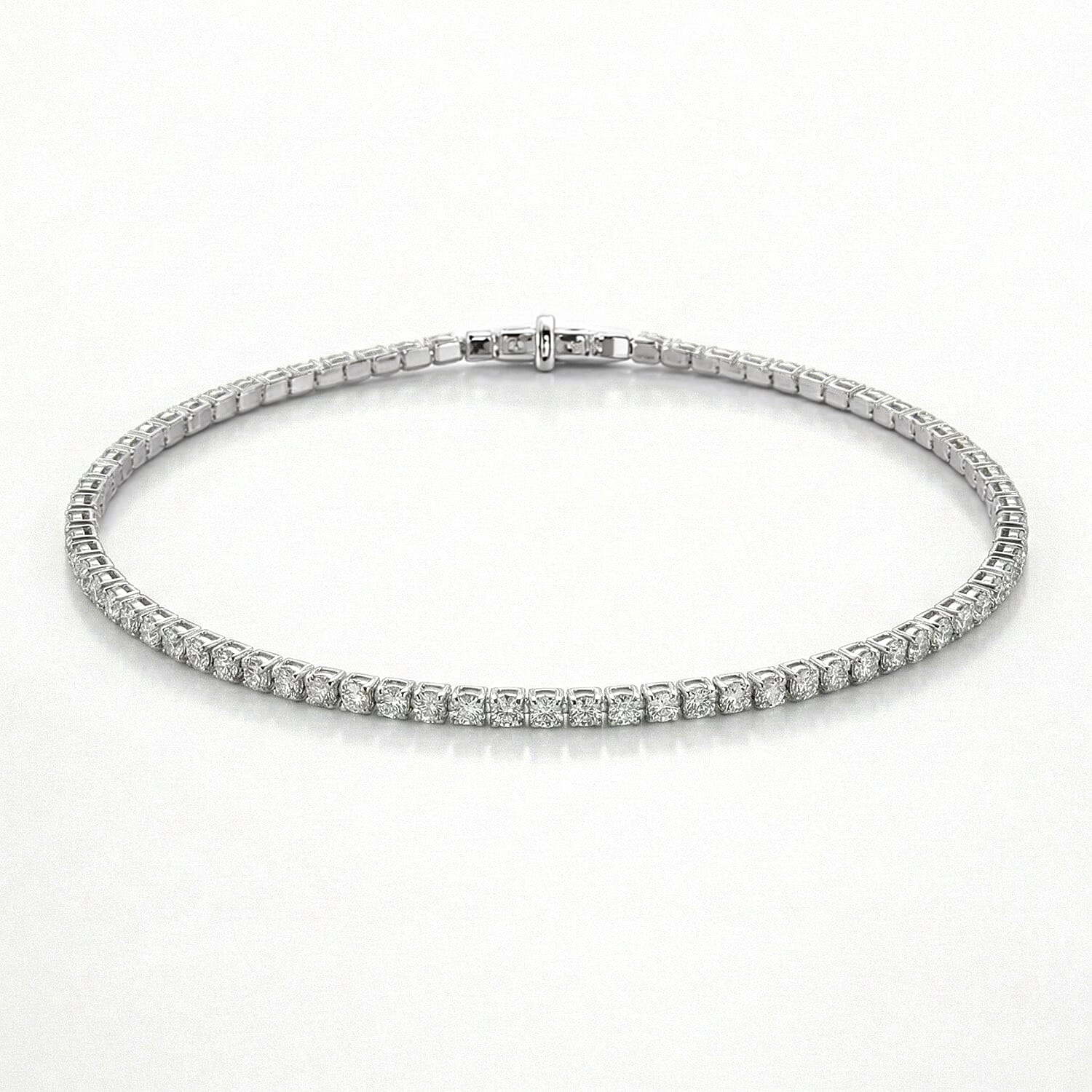 BIGGEST MOISSANITE DEAL OF 2025 - D'Joy Moissanite Bracelet  (Size 6.5) in Rhodium Overlay Sterling Silver 2.68 Ct