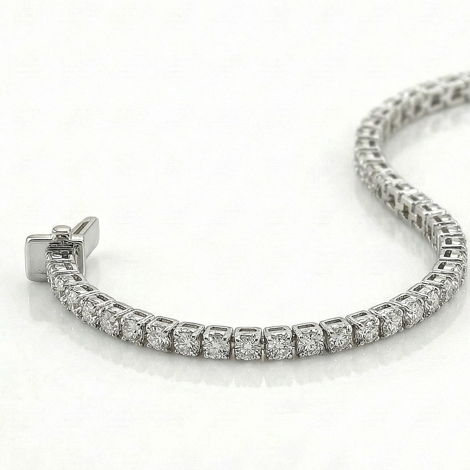BIGGEST MOISSANITE DEAL OF 2025 - D'Joy Moissanite Bracelet  (Size 6.5) in Rhodium Overlay Sterling Silver 2.68 Ct