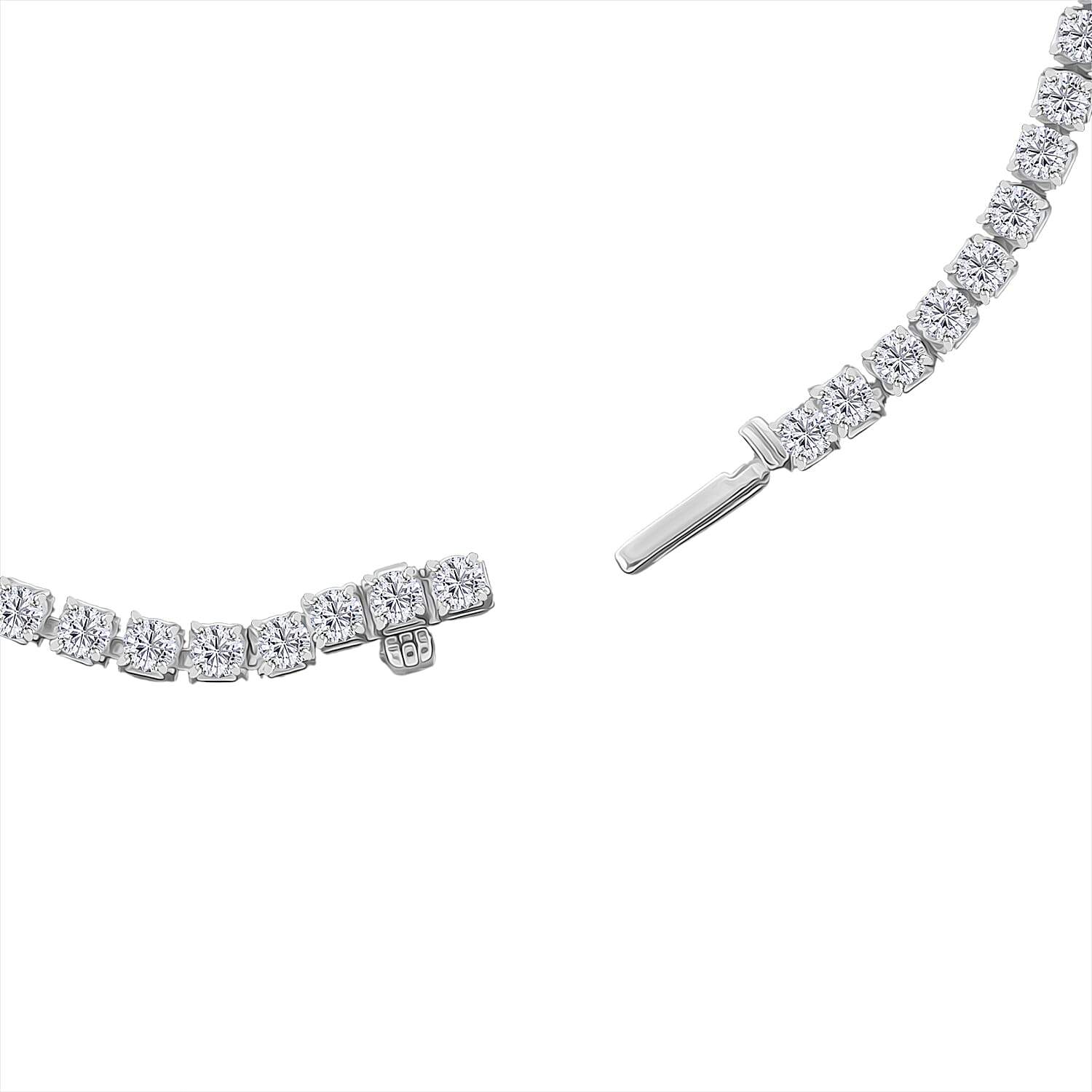 D'Joy Moissanite Bracelet (Size 6.5) in Rhodium Overlay Sterling Silver 2.68 Ct.