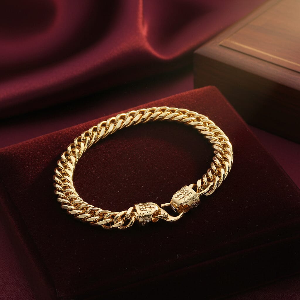 Fancy Bracelet (Size - 8.25) Pure Yellow Brass