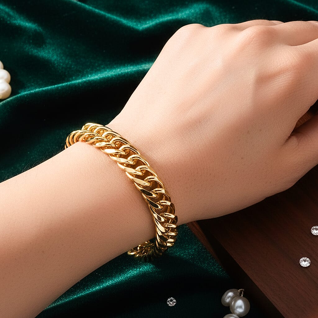 Fancy Bracelet (Size - 8.25) Pure Yellow Brass