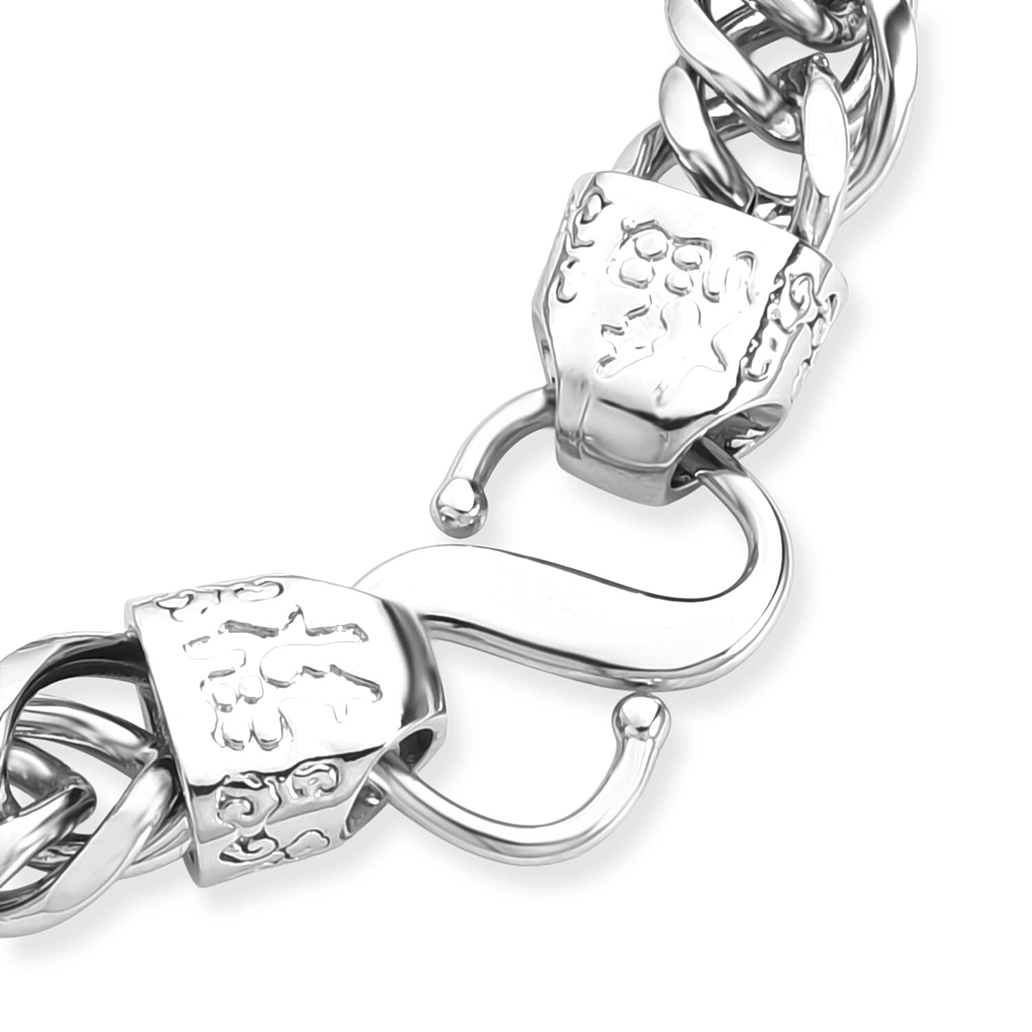 Fancy Bracelet (Size - 8.25) Pure White Brass