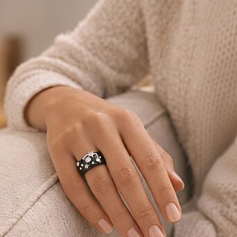 https://tjcuk.sirv.com/Products/83/7/8375068/D-Joy-Moissanite-Black-Jade-Band-Celestial-Ring-in-Rhodium-Overlay-Ste_8375068_3.jpg?w=342&h=342