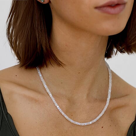 EverTrue Rainbow Moonstone Necklace (Size - 20) 65.00 Ct.