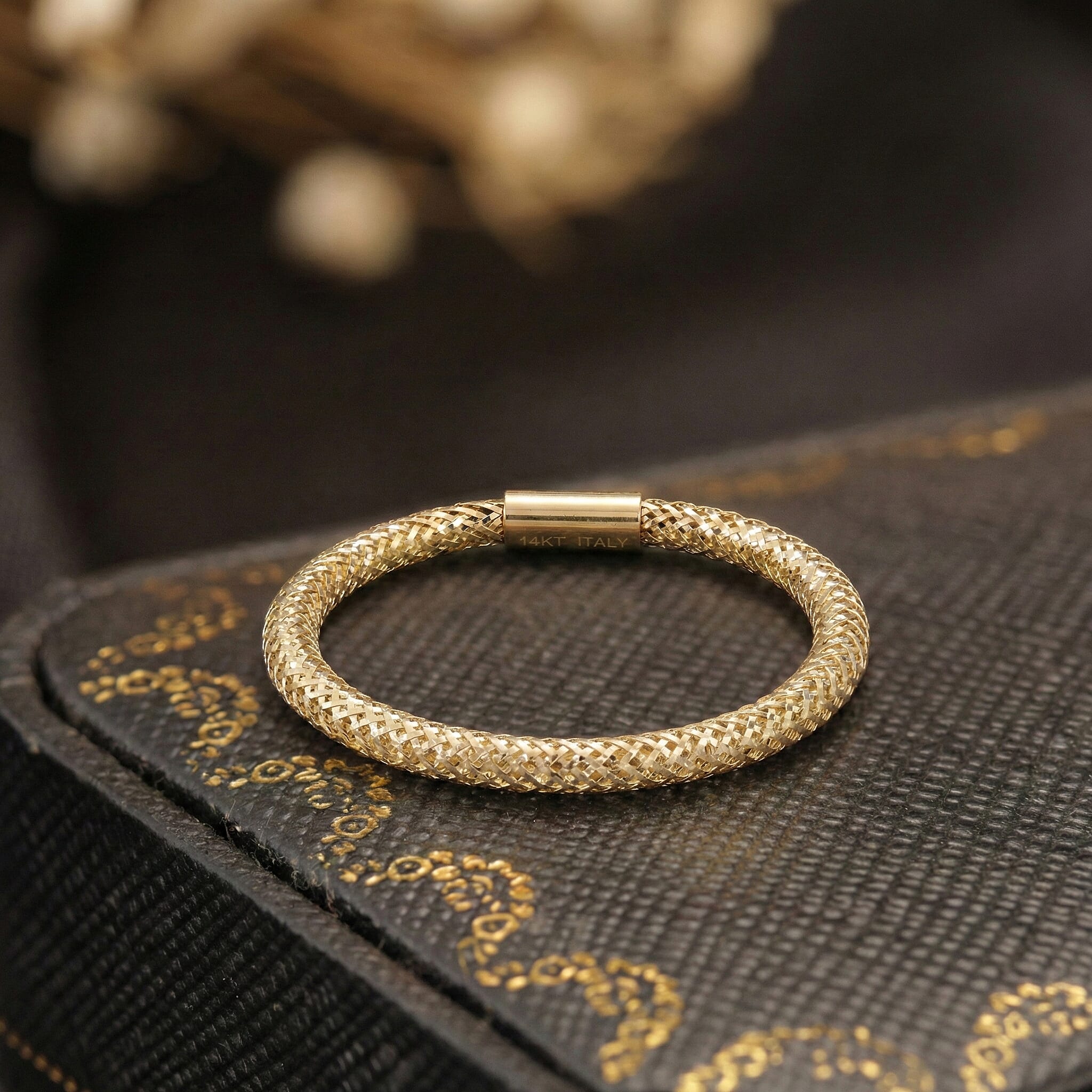Maestro - 9K Yellow Gold Mesh Ring