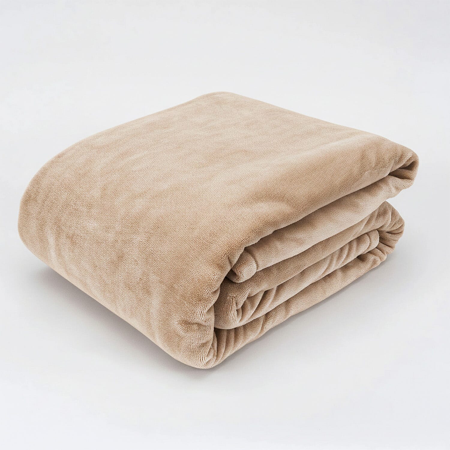BIG CLOSEOUT OFFER - Ultra Luxurious Soft Velvet Touch Throw (Size 150 x 200 Cm) - Beige